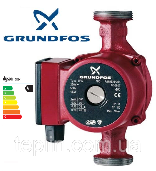 Циркуляционный насос Grundfos UPS 25/80/180 (Китай) - фото 1 - id-p300617711