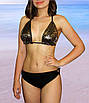 Жіночий купальник з паєтками золотистого кольору 46(L), фото 2