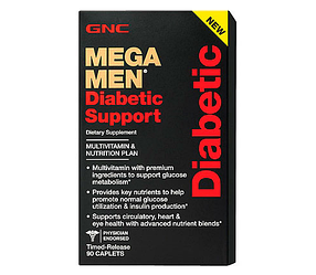Вітаміни для чоловіків GNC Mega Men Diabetic Support 90 caps