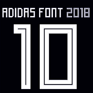 Нанесення номера та прізвища Adidas font 2018, фото 2