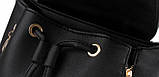 Рюкзак жіночий міський із клапаном і шнурком, фото 6