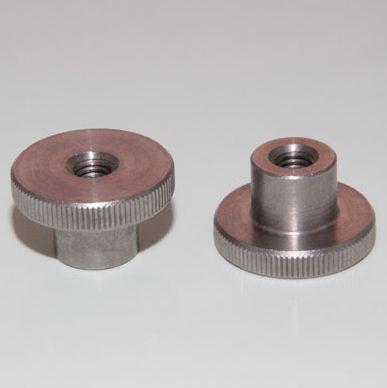 Натискна Гайка М5 з накаткою DIN 466 (рифлена), висока з нержавіючої сталі