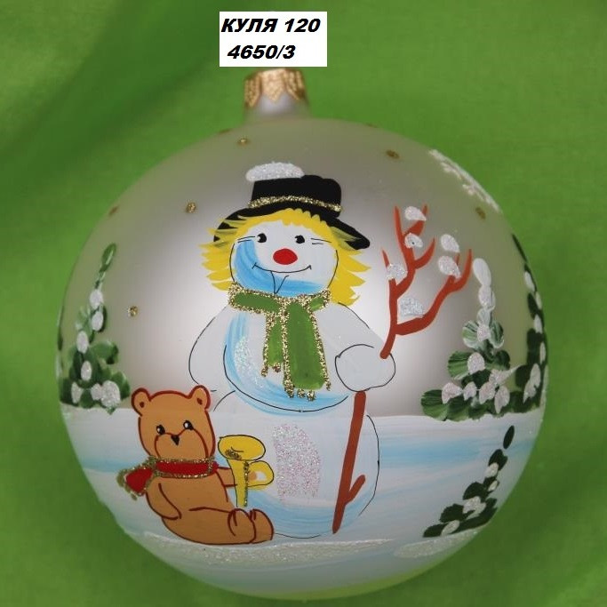 Новорічна іграшка Куля 4650/3