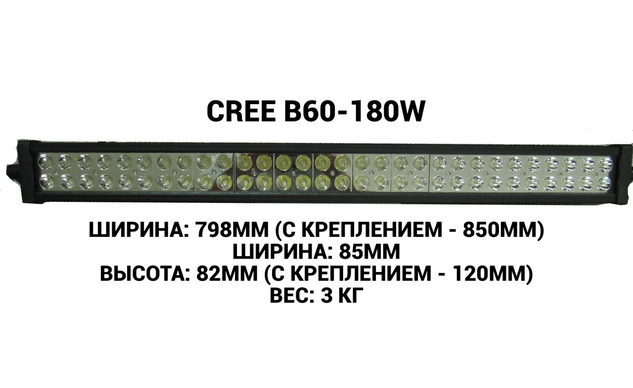 Світлодіодна балка (фара) CREE В60-180W