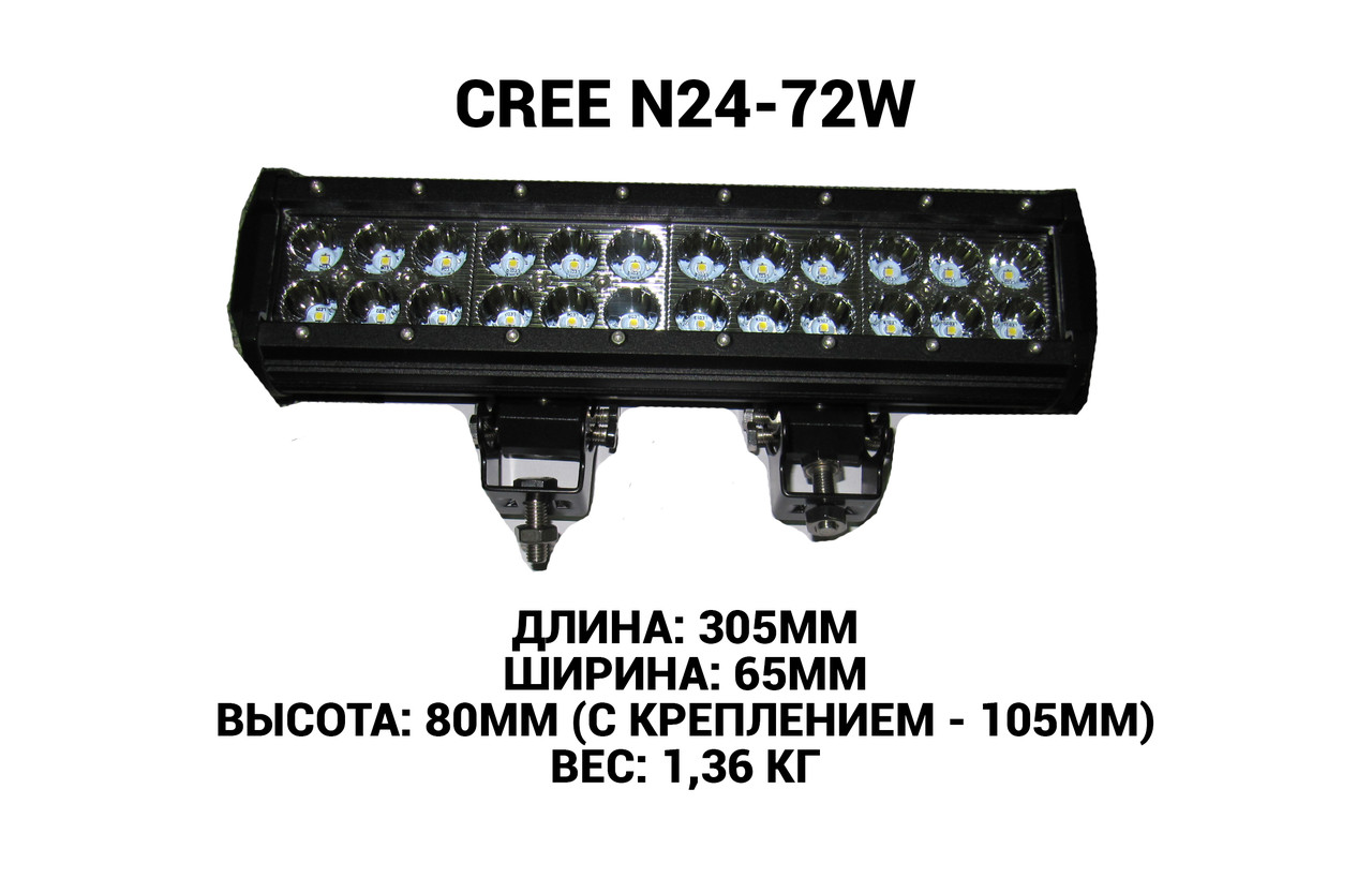 Світлодіодна балка (фара) CREE N24-72W