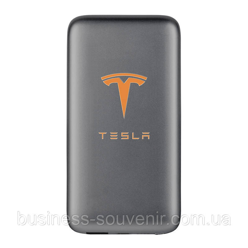 Power bank, 4000 мА/год, 2,1 A, 2 USB, світиться логотип