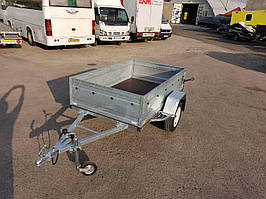 Причіп бортовий легковий односний 2,05 м х 1,25 м х 0,5 м борт.