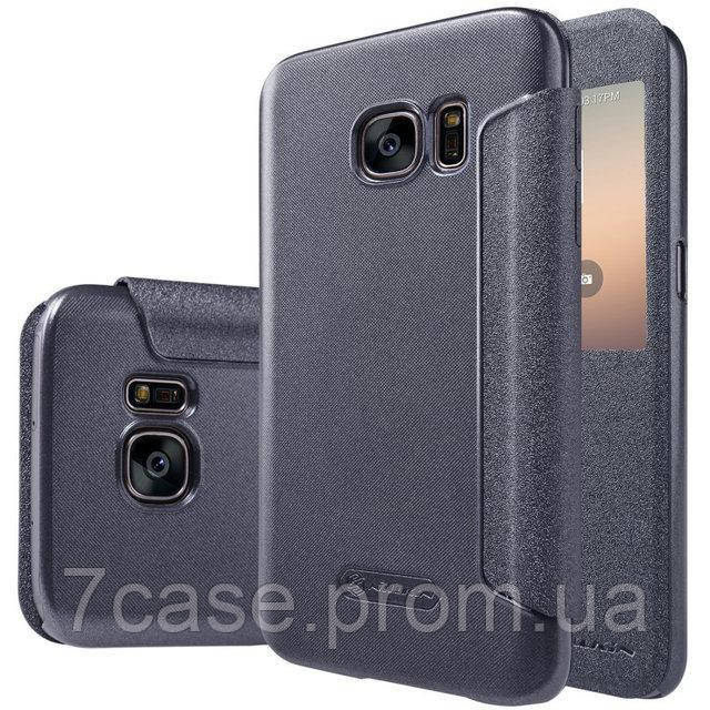 Чехол книжка Nillkin Sparkle Series для Samsung Galaxy S7 G930 черный