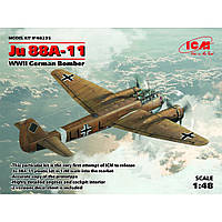 JU 88A-11, НІМЕЦЬКИЙ БОМБАРДУВАЛЬНИК ІІ МВ. 1/48 ICM 48235