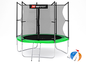 Батут Hop-Sport 8ft (244cm) green з внутрішньою сіткою