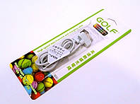Кабель usb-Apple 30 pin iPhone 4/4s 1 м Golf GC-01m rainbow series білий