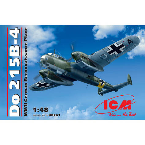 DO 215B-4, ГЕРМАНСКИЙ САМОЛЕТ-РАЗВЕДЧИК II МВ. 1/48 ICM 48241, фото 1