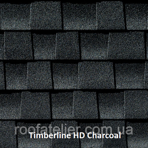 Бітумна черепиця GAF (ГАФ) Timberline HD Charcoal