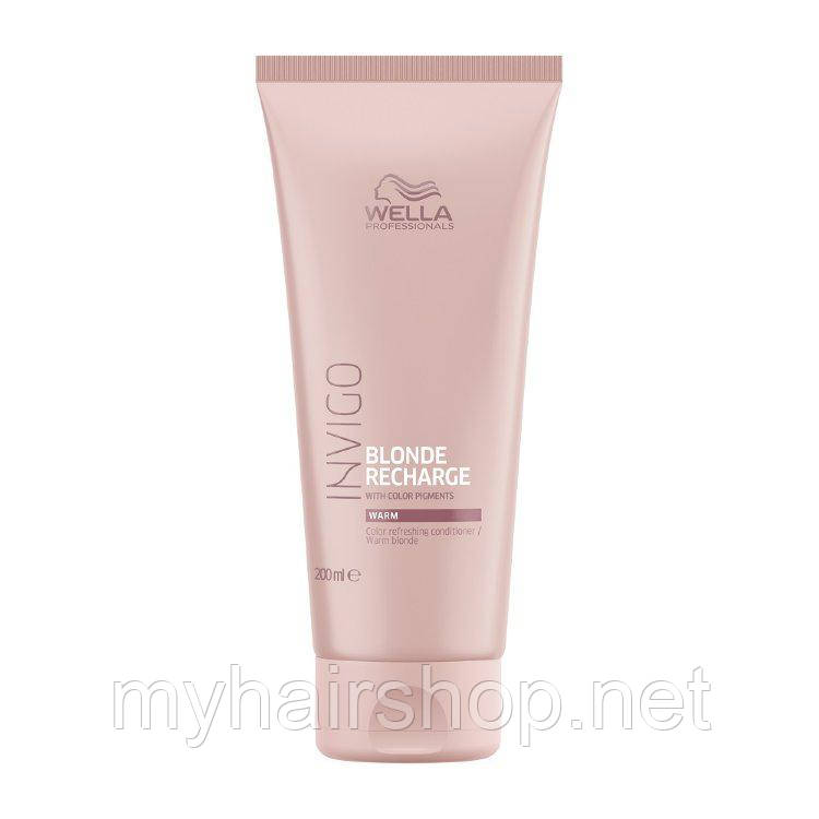 Кондиціонер освіжний для теплих відтінків блонд Wella Invigo Blonde Recharge Colour Refreshing Conditioner