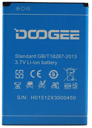 Акумулятор для телефона Doogee X3 (1800 mAh), фото 2