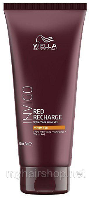 Бальзам для освіження кольору теплих червоних відтінків Wella Invigo Color Recharge Warm Red Conditioner 200ml