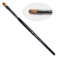 Пензель для гелю овальна 6-s PNB, нейлон/ Gel Brush oval 6-s, nylon 2G