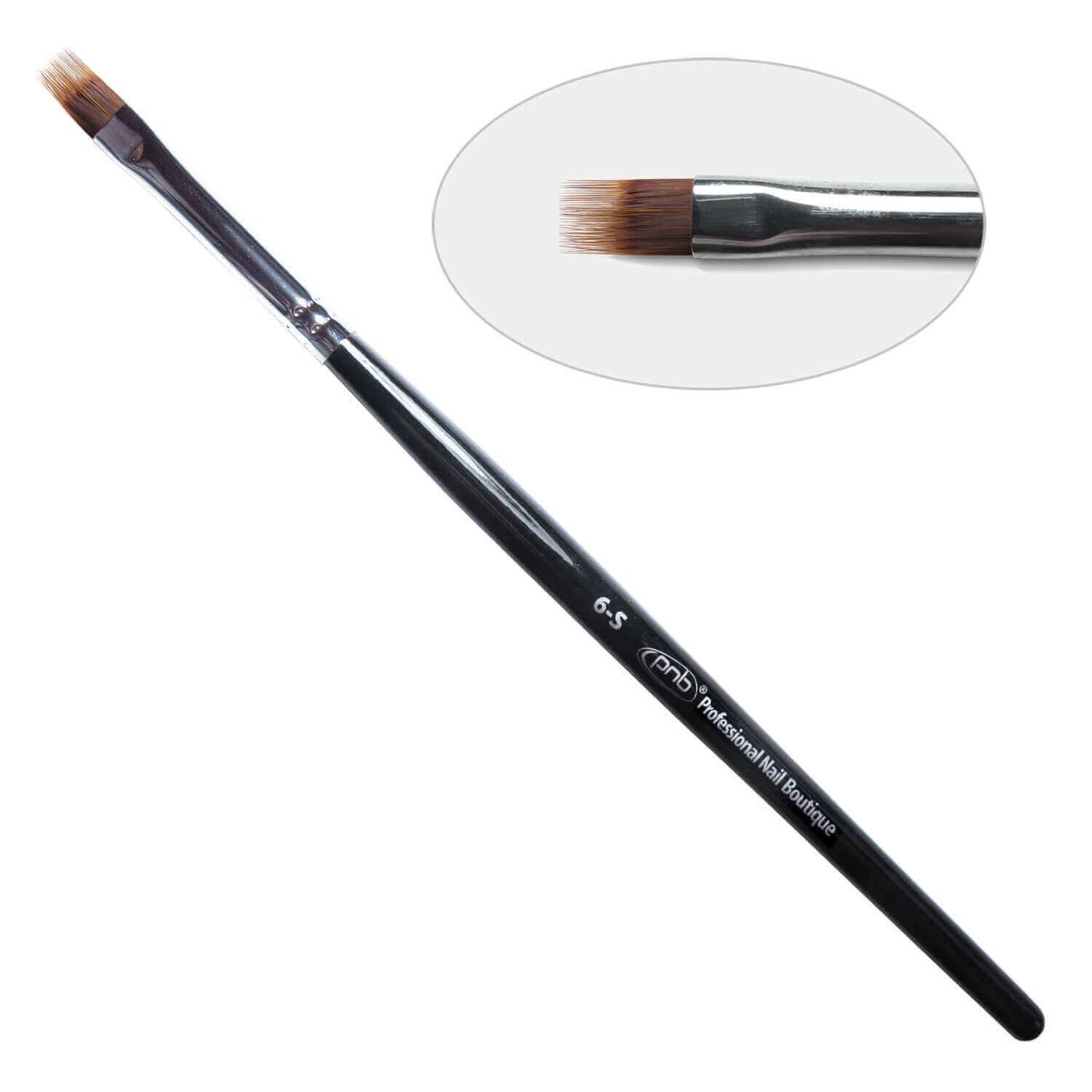 Пензель для дизайну омбре 6-s PNB, нейлон/ Nail Art Brush fork 6-s, nylon