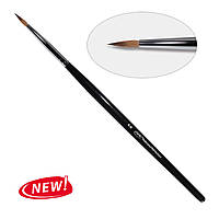 Пензель для дизайну кругле 6-k PNB, колонок / Gel Brush round 6-k PNB, kolinsky 8D