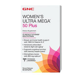 Вітаміни для жінок GNC Womens Ultra Mega 50+ 60 caps