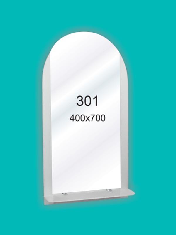 Дзеркало для ванної кімнати 400х700 Ф301 з полицею