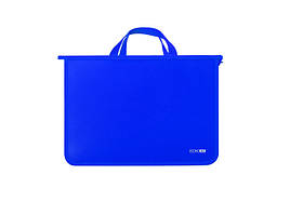 Портфель пластиковий А4 на блискавці, 2 відділення, синій, E31630-02
