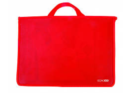 Портфель пластиковий А4 на блискавці, 2 відділення, червоний, E31630-03