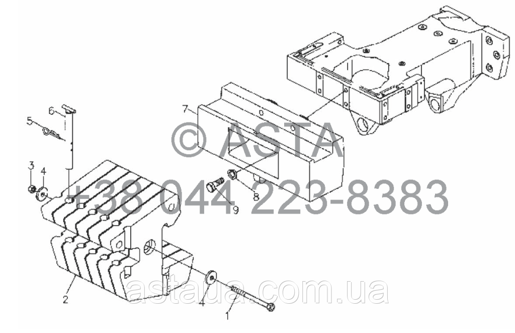 Отопление и вентиляция в сборе (дополнительно) на YTO X704 - фото 4 - id-p56745199