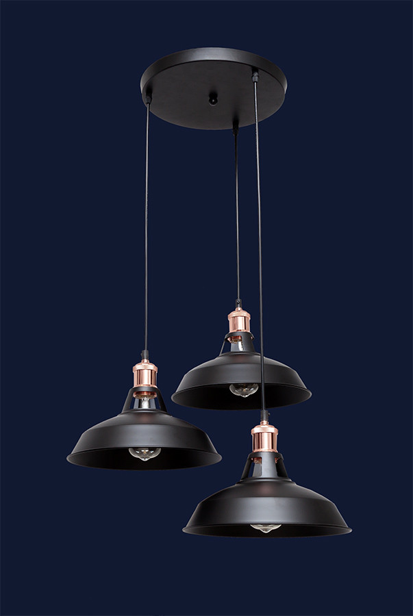 Лофт люстри Levistella 7526857F2-3 BK (300)