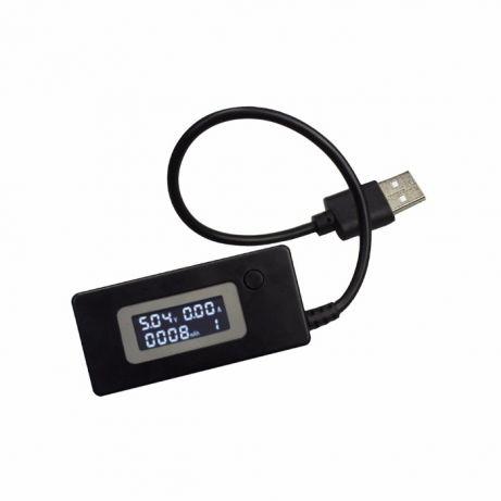 USB тестер напруги, струму, ємності батарей чорний
