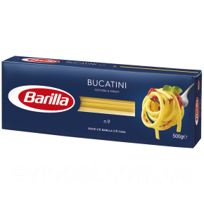 Макарони BARILLA 9 BUCATINI вермішель, 500г, 24шт/ящ