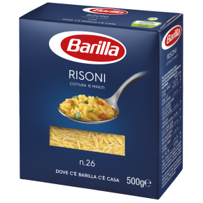 Макарони BARILLA 26 RISONI рісоні 500г, 16шт/ящ