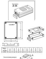 Корпус пластиковий універсальний Z-36 ABS