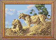 Набор алмазной вышивки (мозаики) "Семья львов"