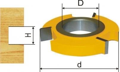 Фреза фальцева D74.6, d32, H6.4мм (арт.19359)