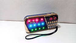 Радіоприймач зі світломузкою NEEKA NK-951, FM 87-108 Mhz, USB/microSD, mp3, акумулятор Li-Ion 2200mAh 18650