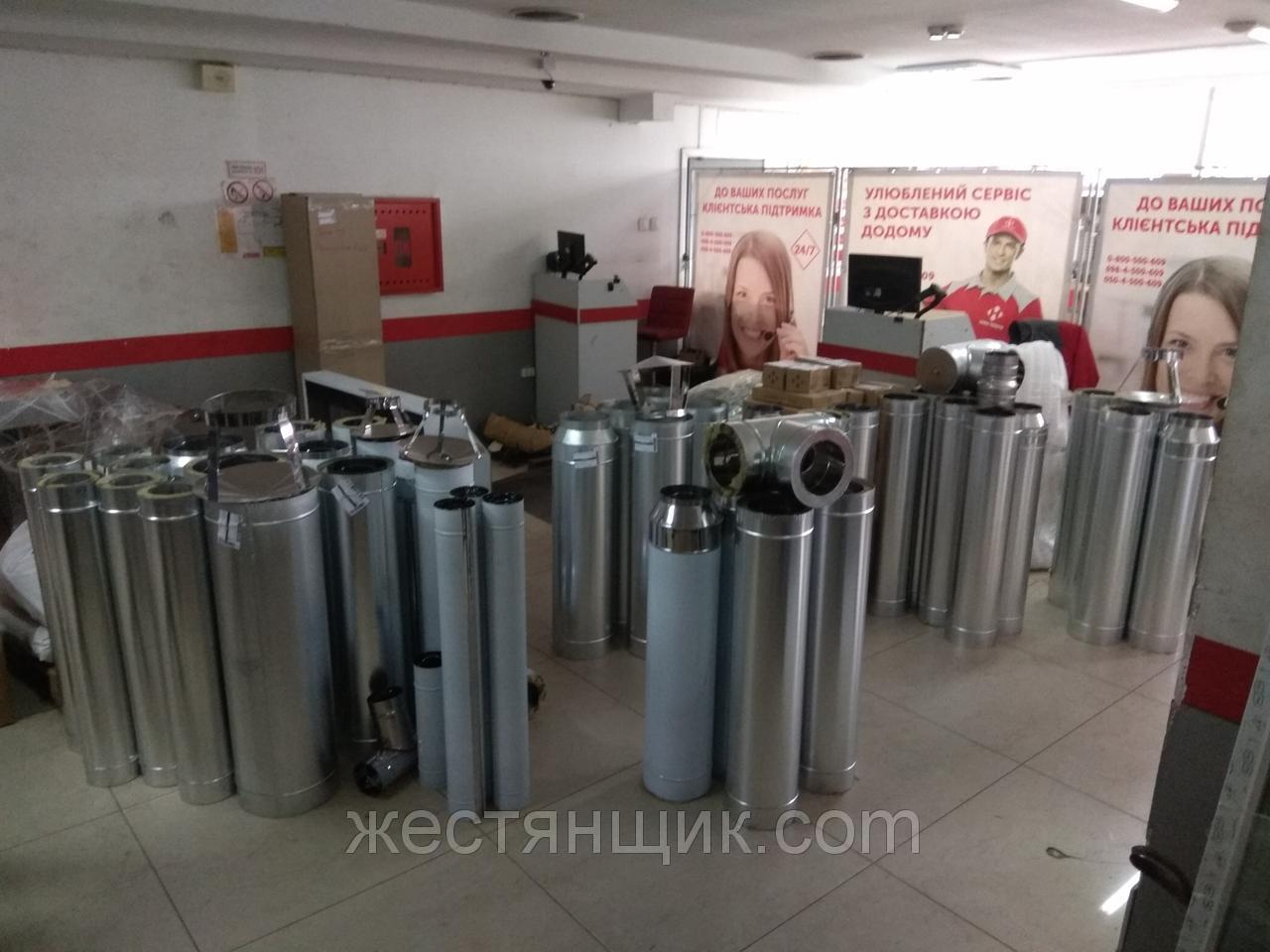 Димоходи Сендвіч Ø125 неіржавка/оцинковка 0,8 мм AISI430 - фото 1 - id-p722491750