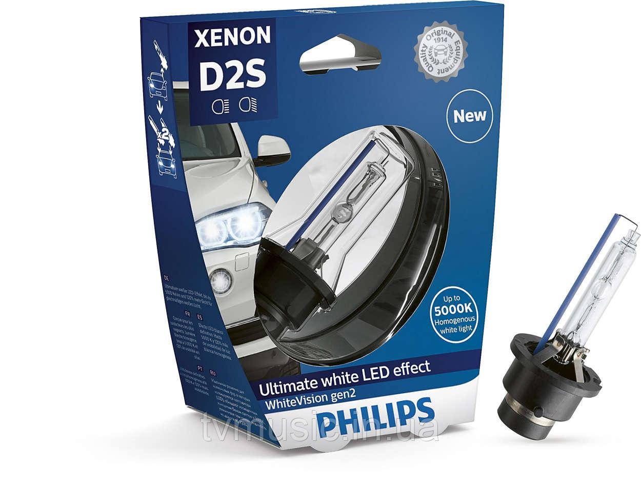 Ксенонова лампа Philips XENON WhiteVision gen2 D2S 85 V 35 W (85122WHV2S1)
