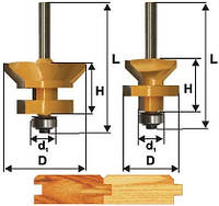 Набор фрез для вагонки, ф50х30, хв.8 (арт.10607)