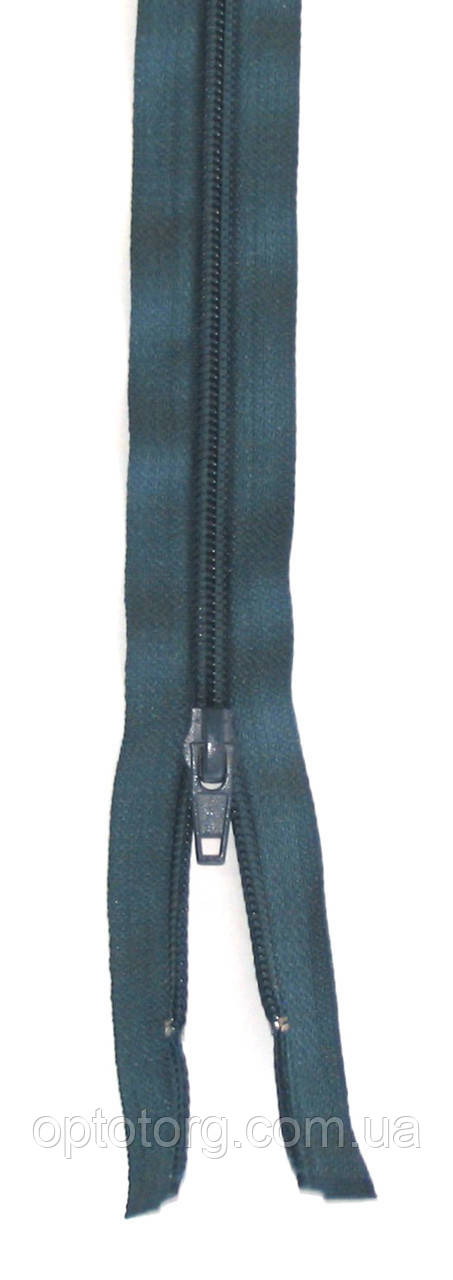 Спіральна блискавка Морська хвиля 80см Тип 5 роз'ємна з одним бігунком пластикова