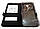 Чохол книжка з віконцями momax для Meizu M5 чорний, фото 3