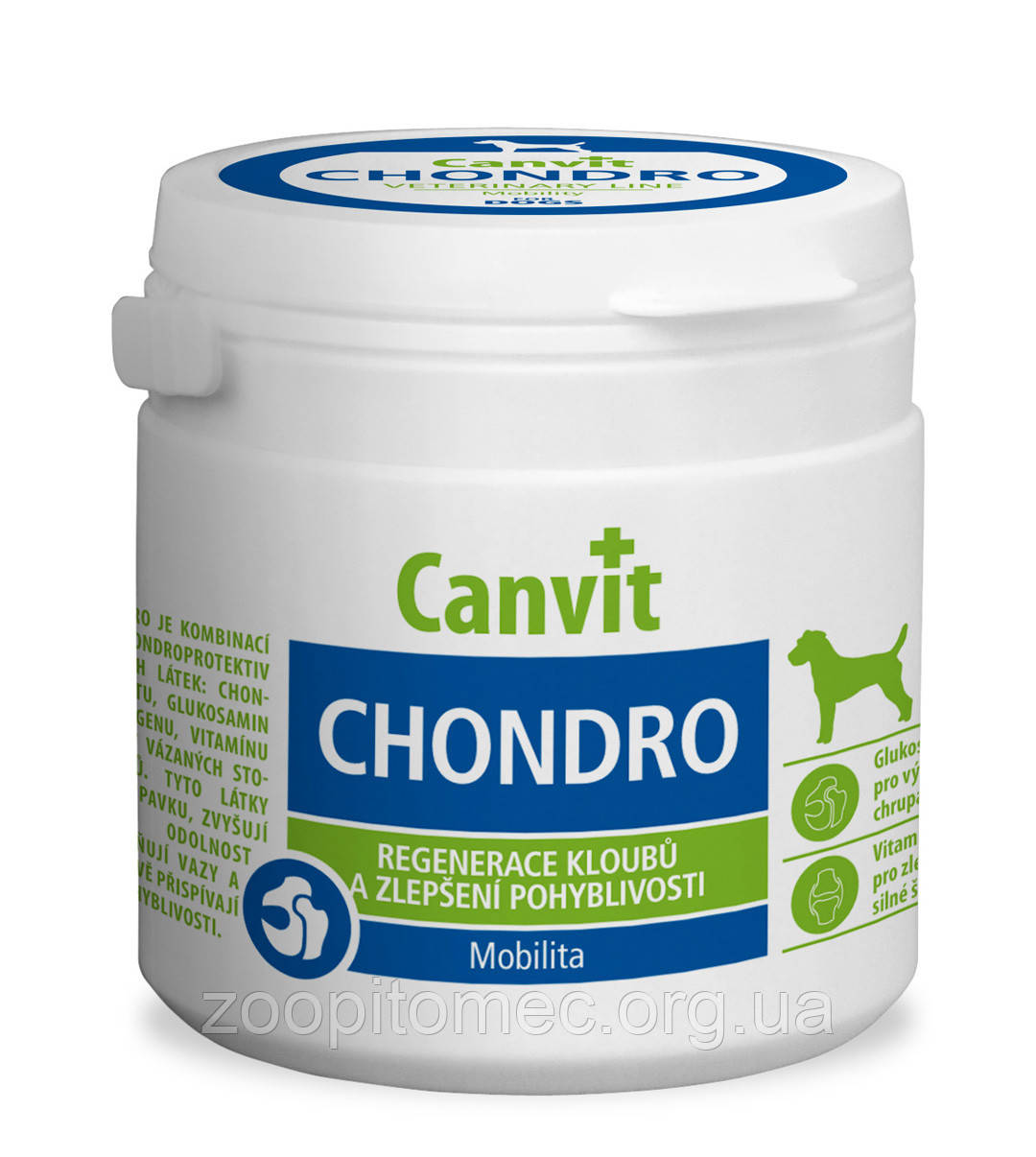 Вітаміни для собак Canvit Chondro (Канвит Хондро) for dogs поліпшення рухливості, 230 г