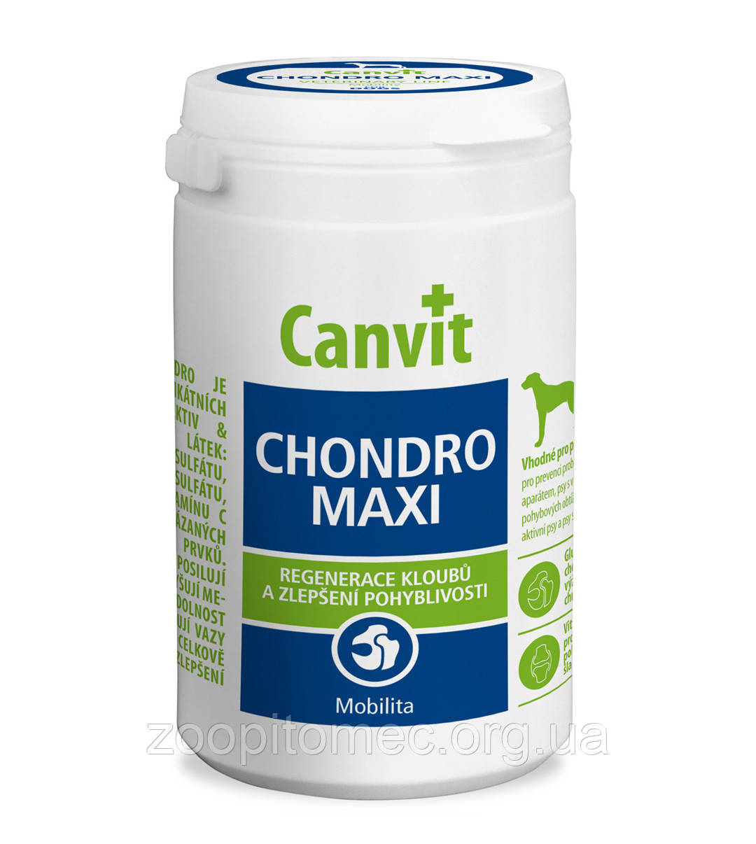 Вітаміни для собак Canvit Chondro (Канвит Хондро) Maxi for dogs для великих собак поліпшення рухливості, 1 кг