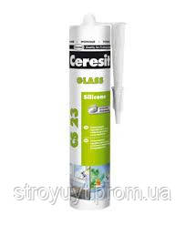 Герметик білий для скла Ceresit CS 23 Glas 280 мл