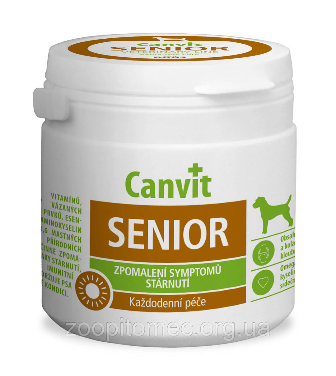 Вітаміни для собак Сanvit Канвит Senior for dogs Уповільнення старіння, 100 г