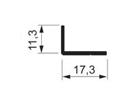 Профиль-угол алюминиевый 11*17 мм золото - фото 2 - id-p56778420