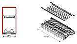 Сушарка для посуду в шафу 500 мм біла полімерна Rejs з профілем, фото 2