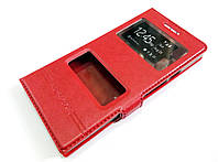 Чохол книжка з віконцями momax для Huawei Ascend P6 червоний