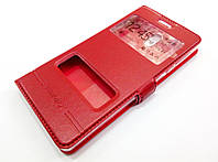 Чохол книжка з віконцями momax для Nokia 3 червоний