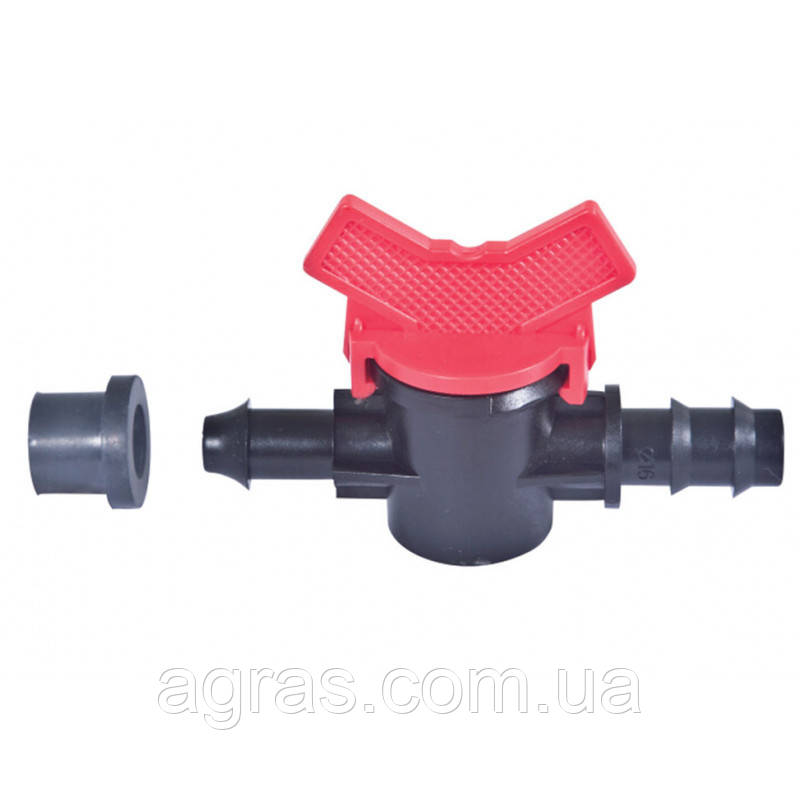 Кран стартовий із гумкою для сліпої трубки d 20 мм